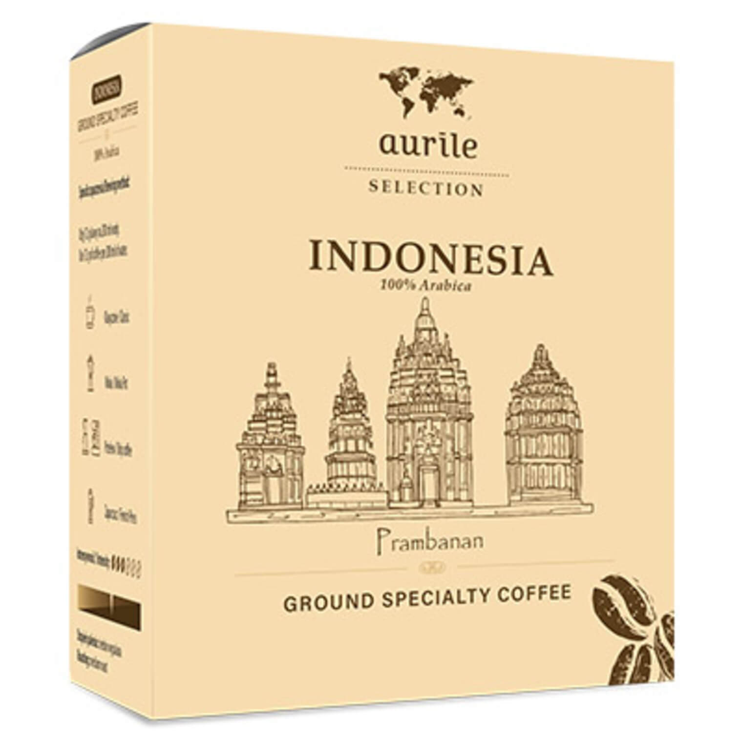 IndonesicherSpezialitätenkaffee Arabica gemahlen Aurile